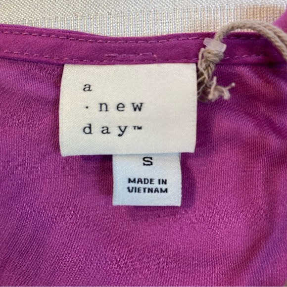 A New Day Vibrant Purple Slip Dress Adjustable Straps Sz Small NWT - Picture 10 of 12
